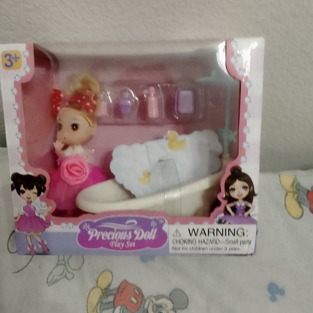 "Precious Doll Play Set", Includes Doll and Bathtub With Shower
